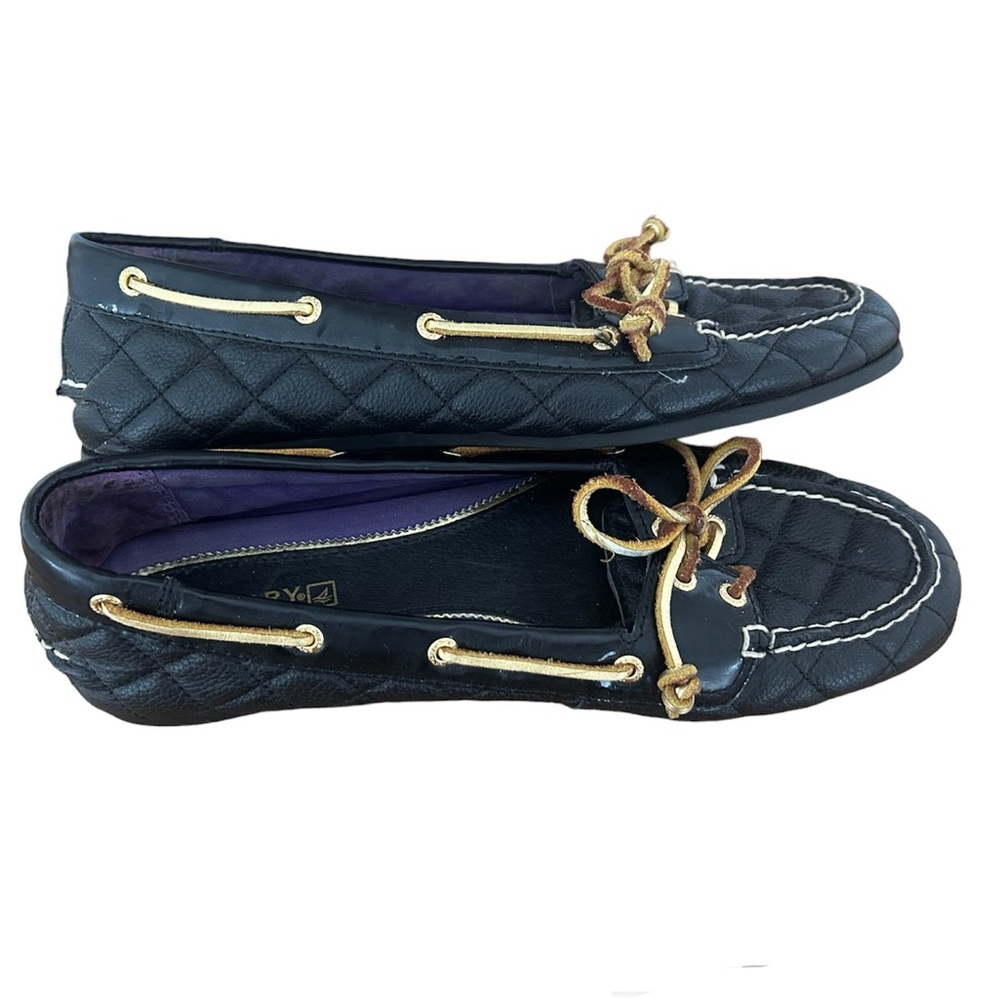 Vintage Sperry quilted leather flats
